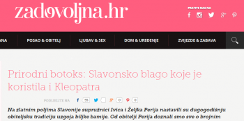 Prirodni tretman: Slavonsko blago koje je koristila i Kleopatra